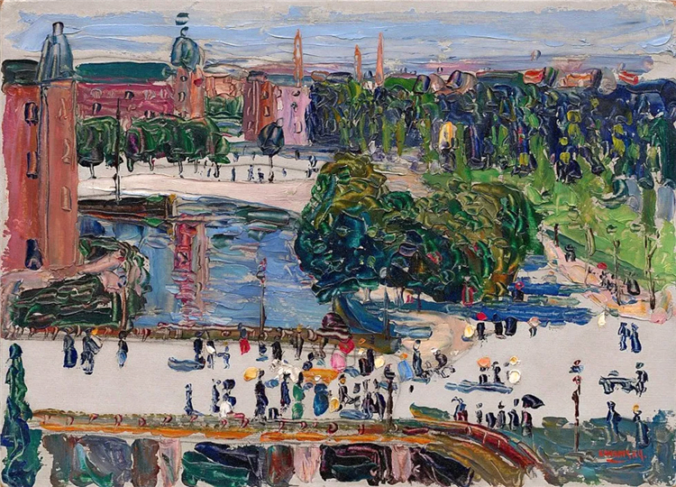 Amsterdam View from the Window 1904 Kandinsky Painting